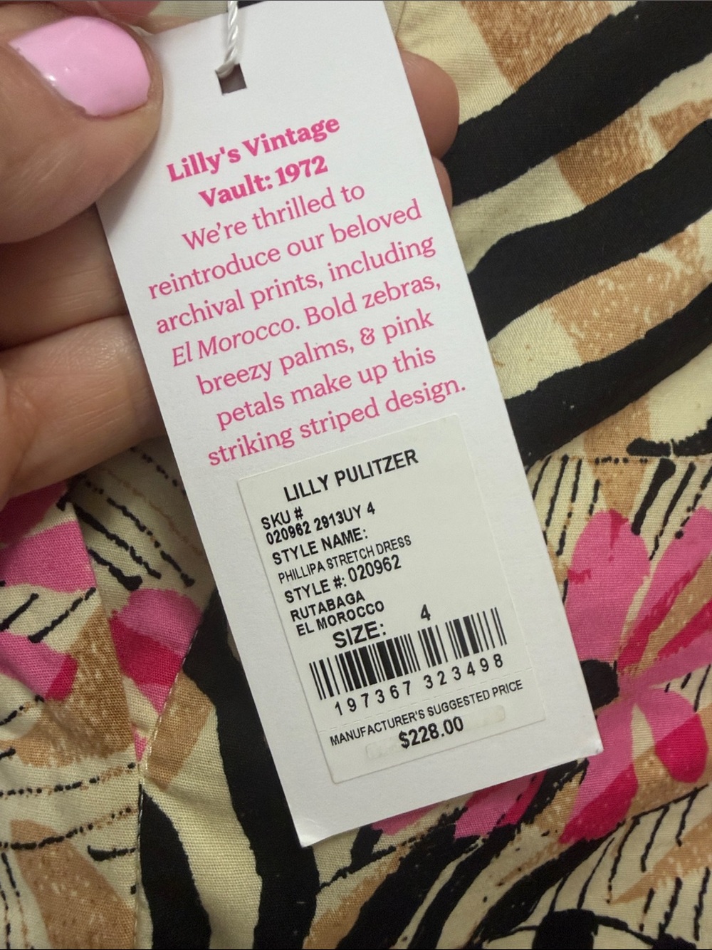 Lilly Pulitzer Phillipa Stretch Poplin El Morocco Animal Print - Picture 6 of 10